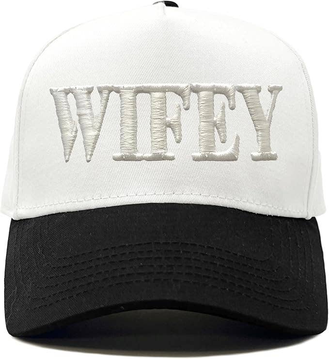 Two Tone Cap -  Wifey - Black/White