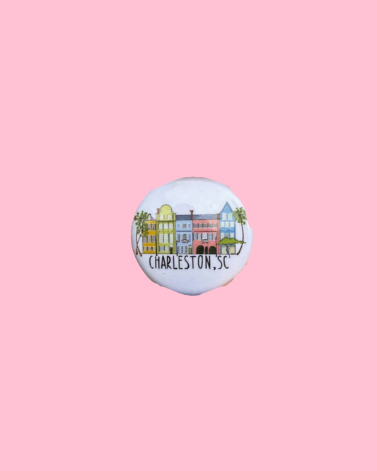 Rainbow Row Charleston Button