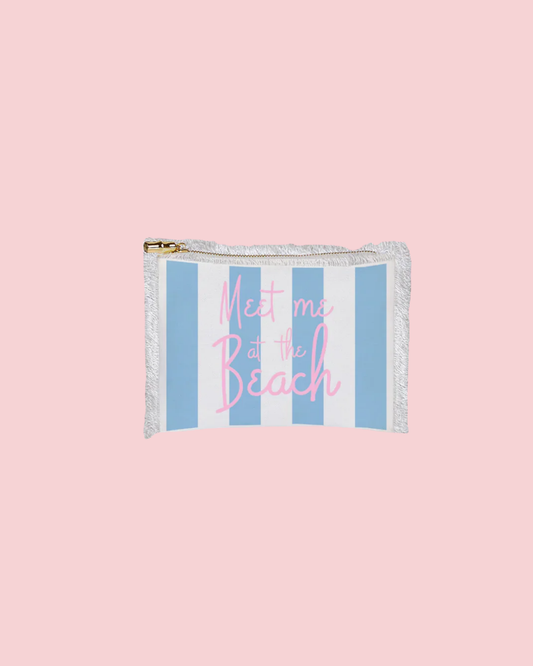Fringe Flat Zip - Meet Me at the Beach (Blue)