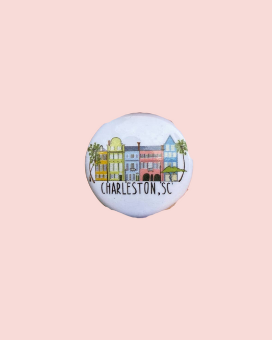 Rainbow Row Charleston Button