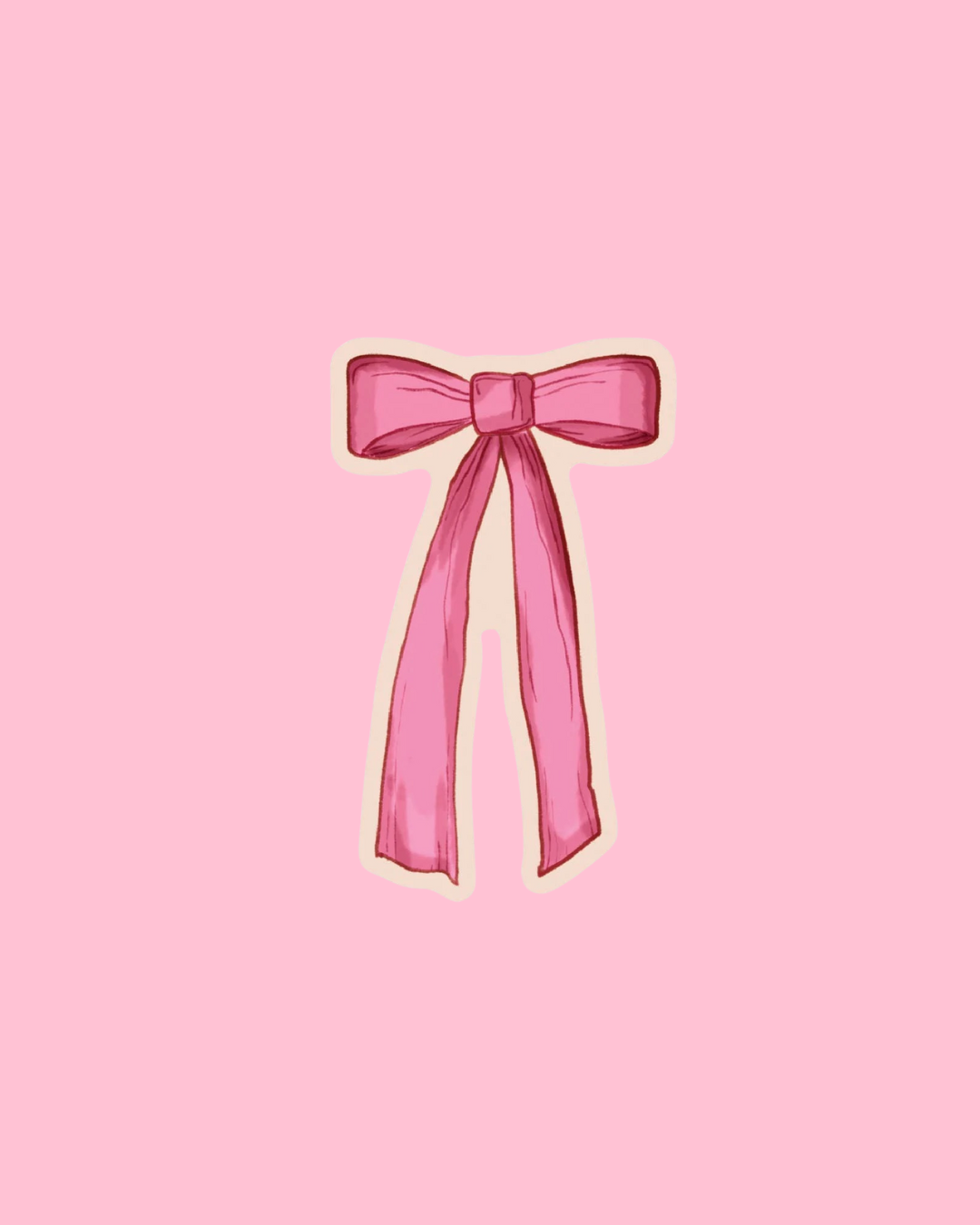 Vinyl Sticker • PINK BOW
