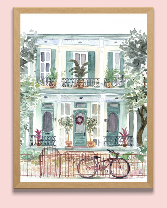 "Teal Tropics" Watercolor Fine Art Print