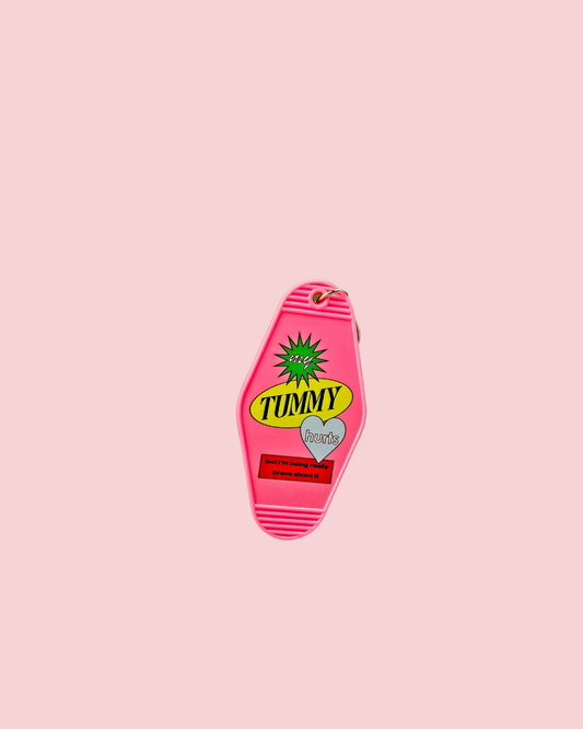 Tummy Ache Motel Keychain