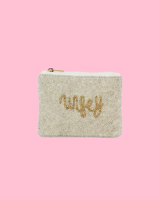 Beaded Wifey Coin Purse