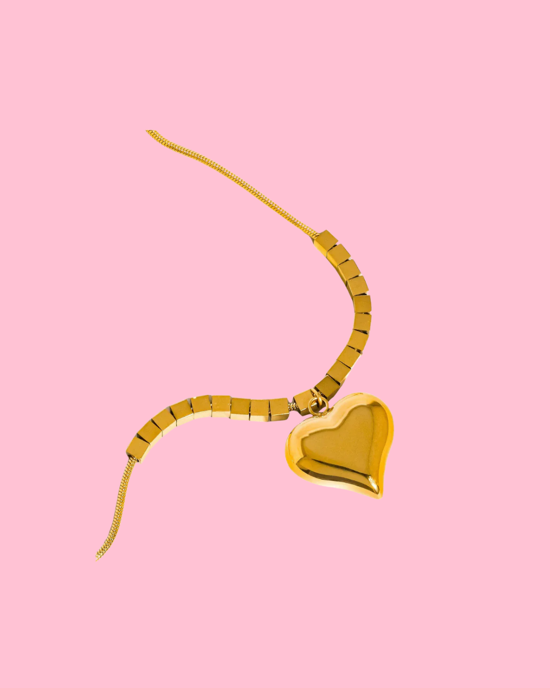 Bellamy 18K Gold Non-Tarnish Classic Heart Necklace