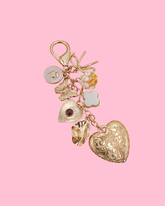 Heart Bow Butterfly Bag Charm