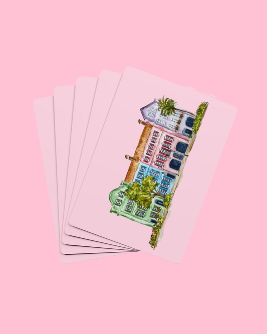 Rainbow Row Playing Cards