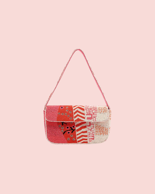 Tigerlily Beaded Shoulder Bag