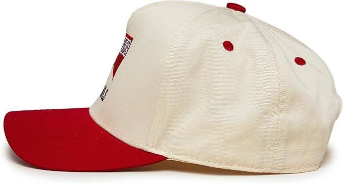 2-Tone Embroidered Cap - Long Live Cowgirls - Red/Beige