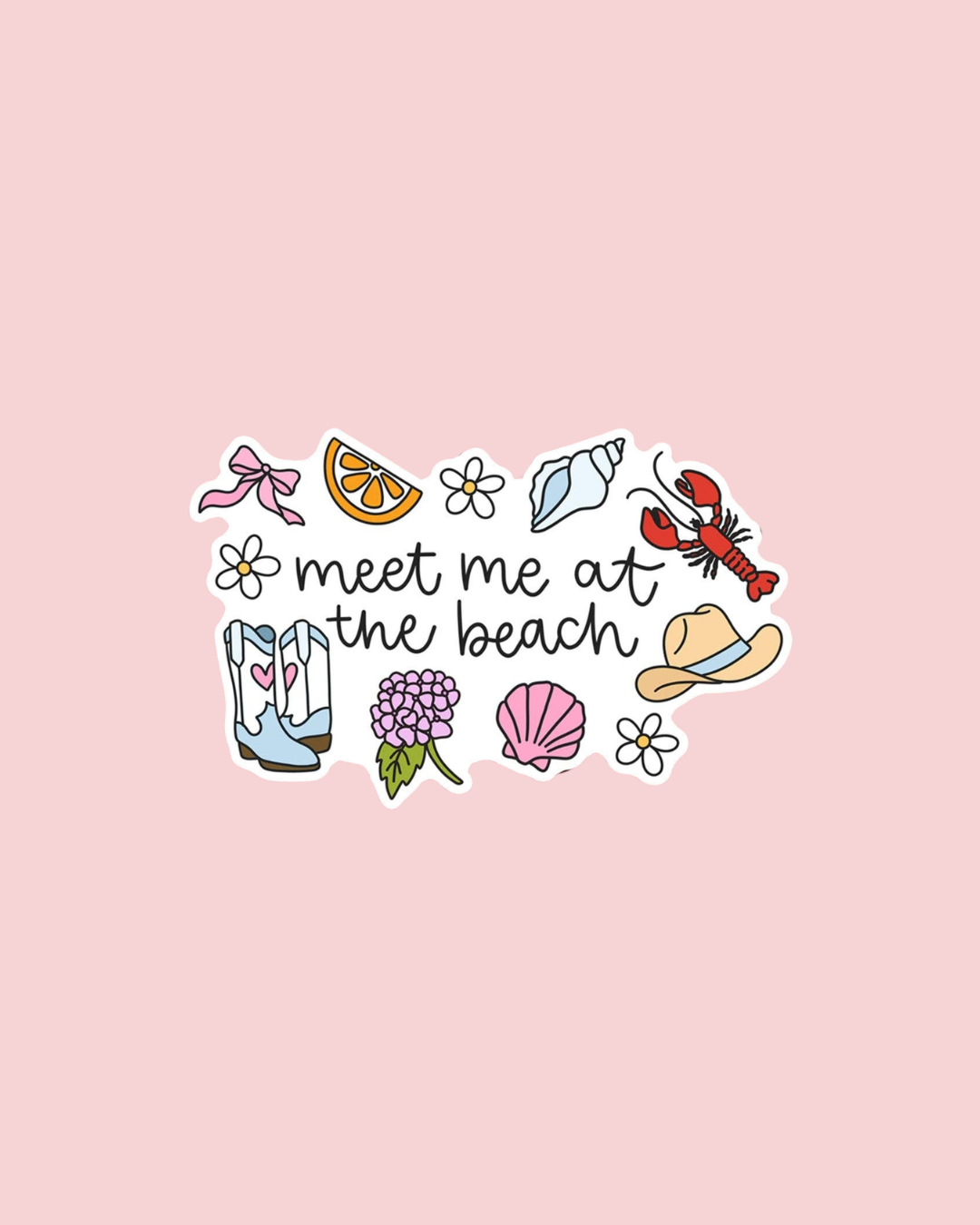 Vinyl Decal Meet Me At The Beach
