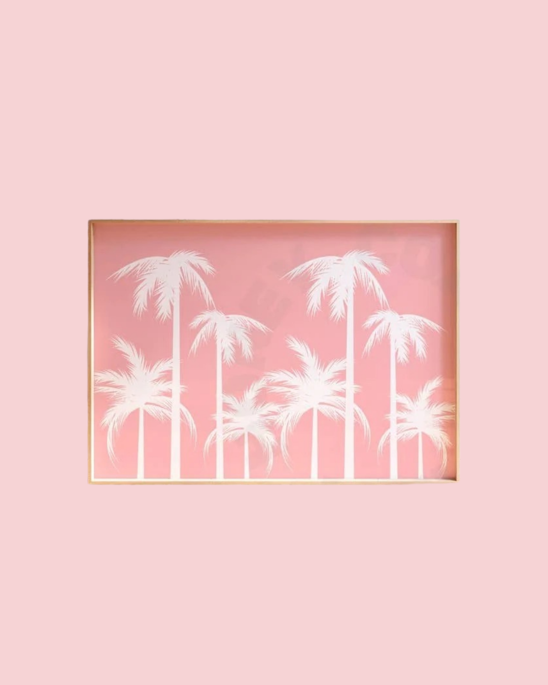 Landscape Coastal Cowgirl Pastel Palm Trees Wall Art Print