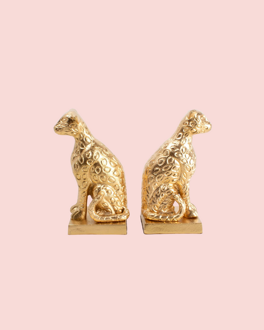 Leopard Bookend Set