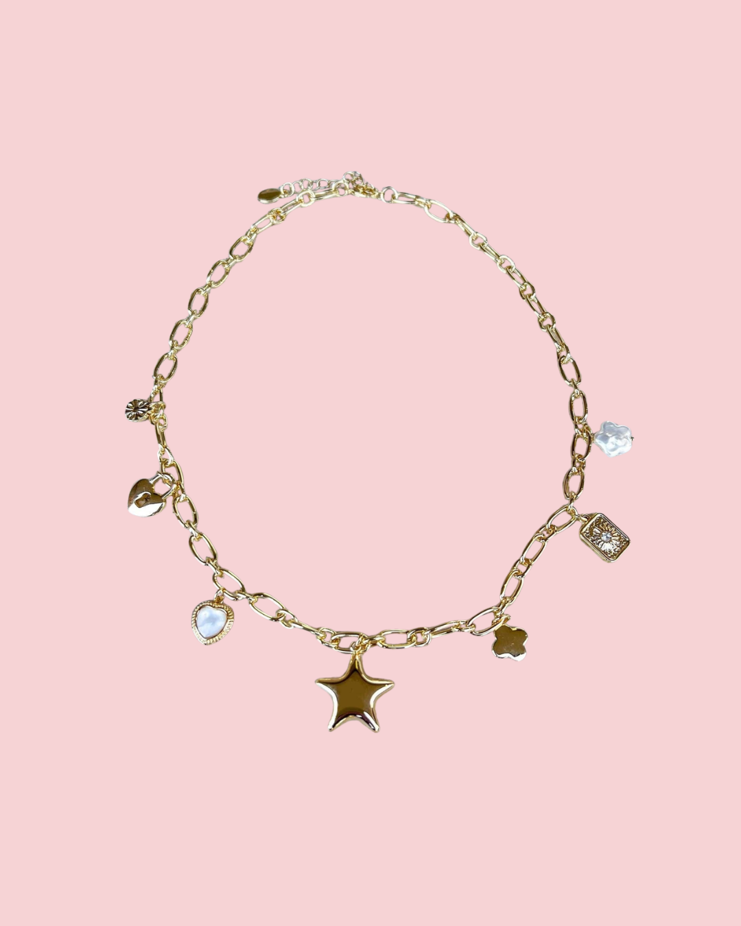 Puffy Star Charm Necklace