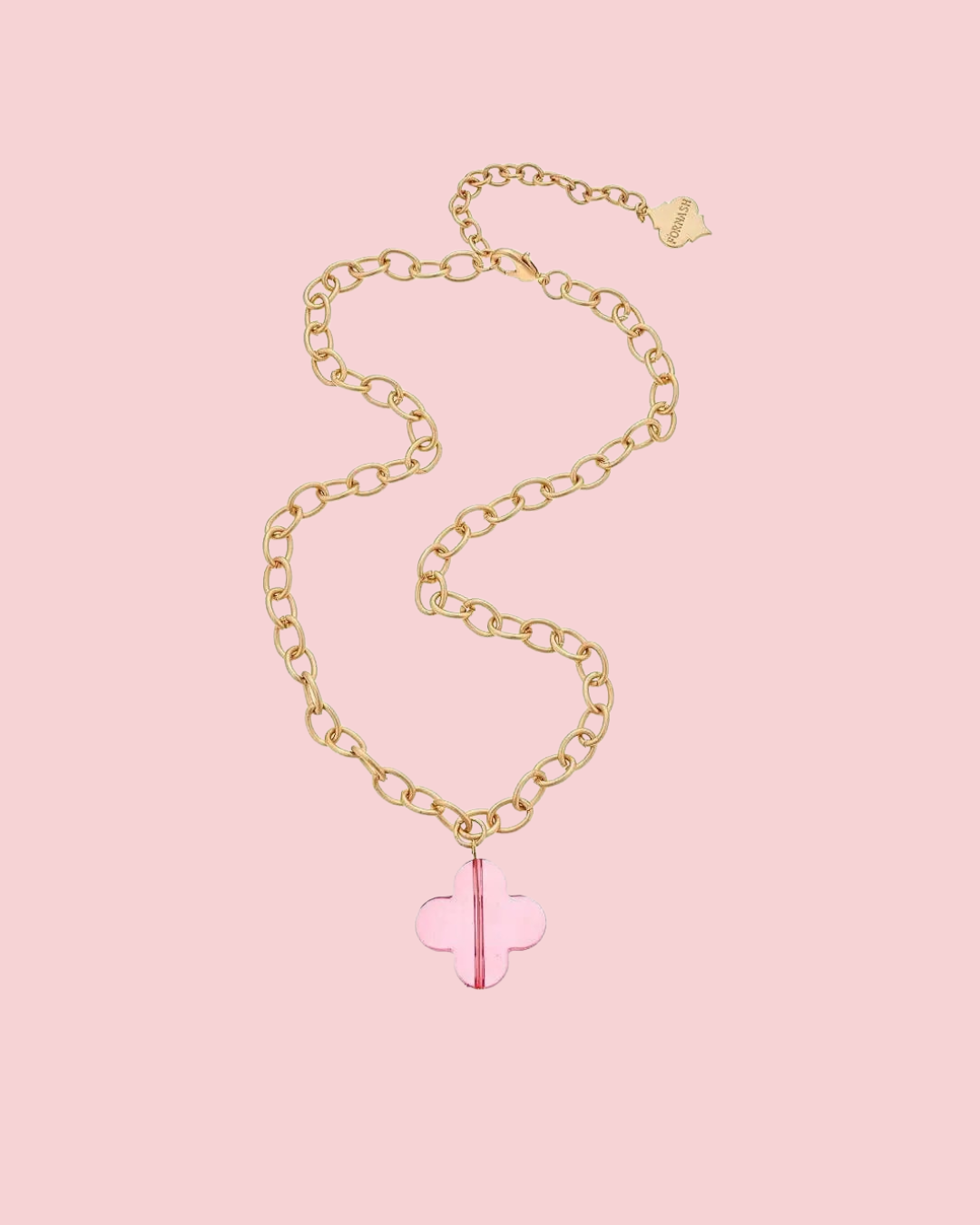 Trinity Necklace - Folli - Brush Gold