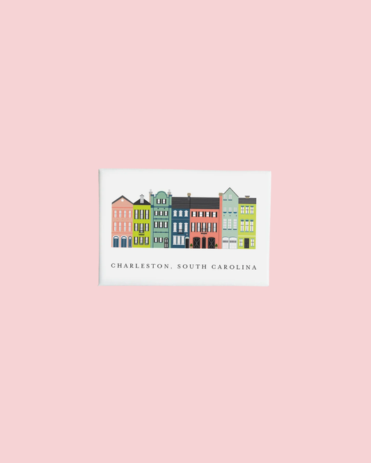 Charleston Rainbow Row Magnet