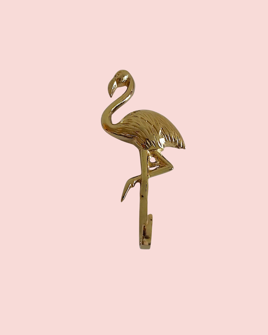 Flamingo Brass Wall Hook