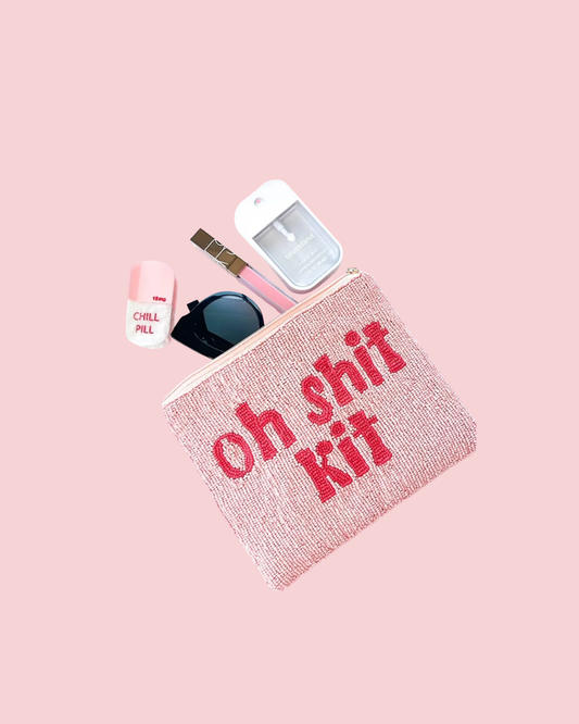 Oh Shit Kit - Handmade Beaded Make Up Bag