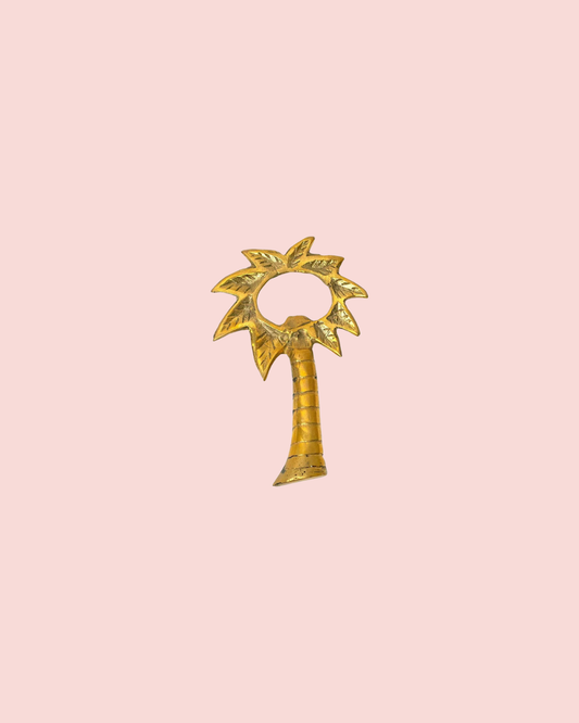 Brass Tropical Palm Tree Bottle Opener