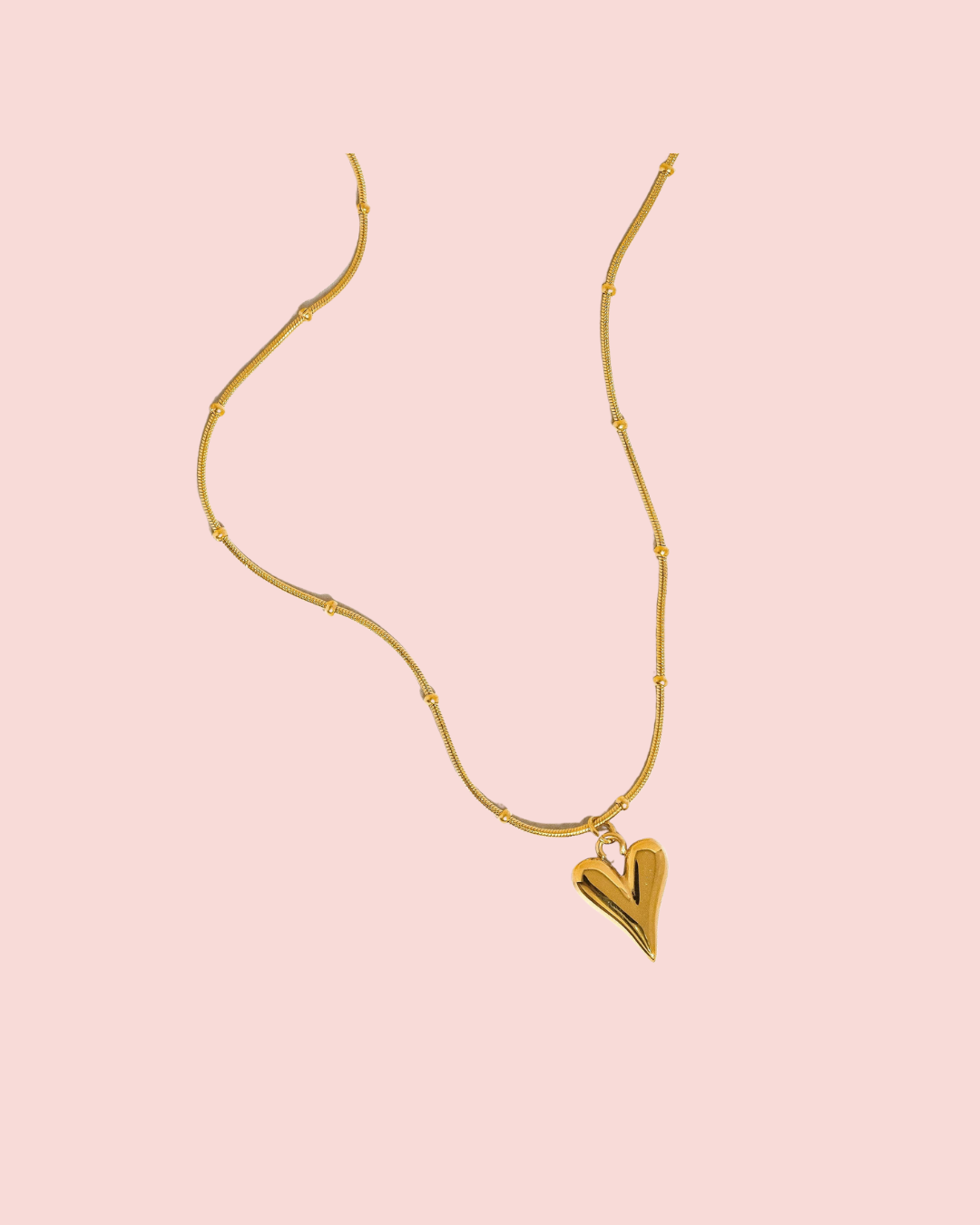 Bay 18K Gold Non-Tarnish Heart Necklace
