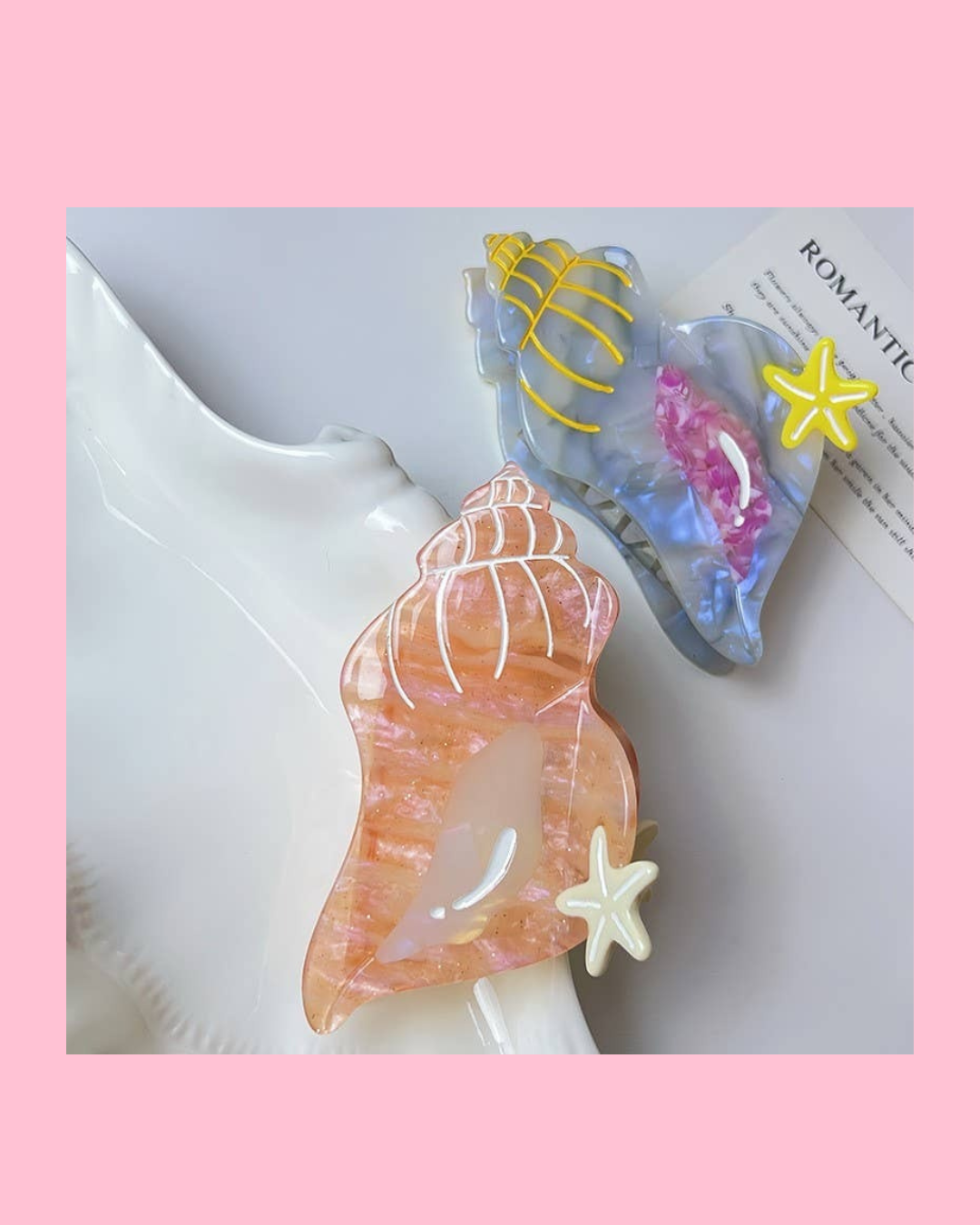 Jumbo Ocean Conch Hair Clip