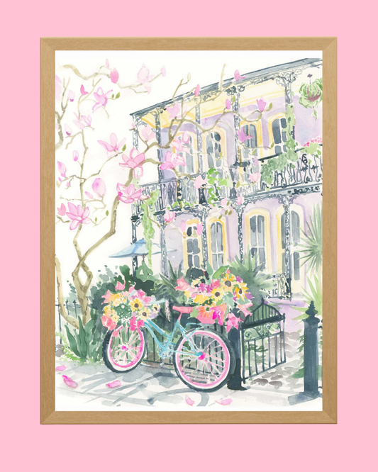 Easter Basket Watercolor Fine Art Print