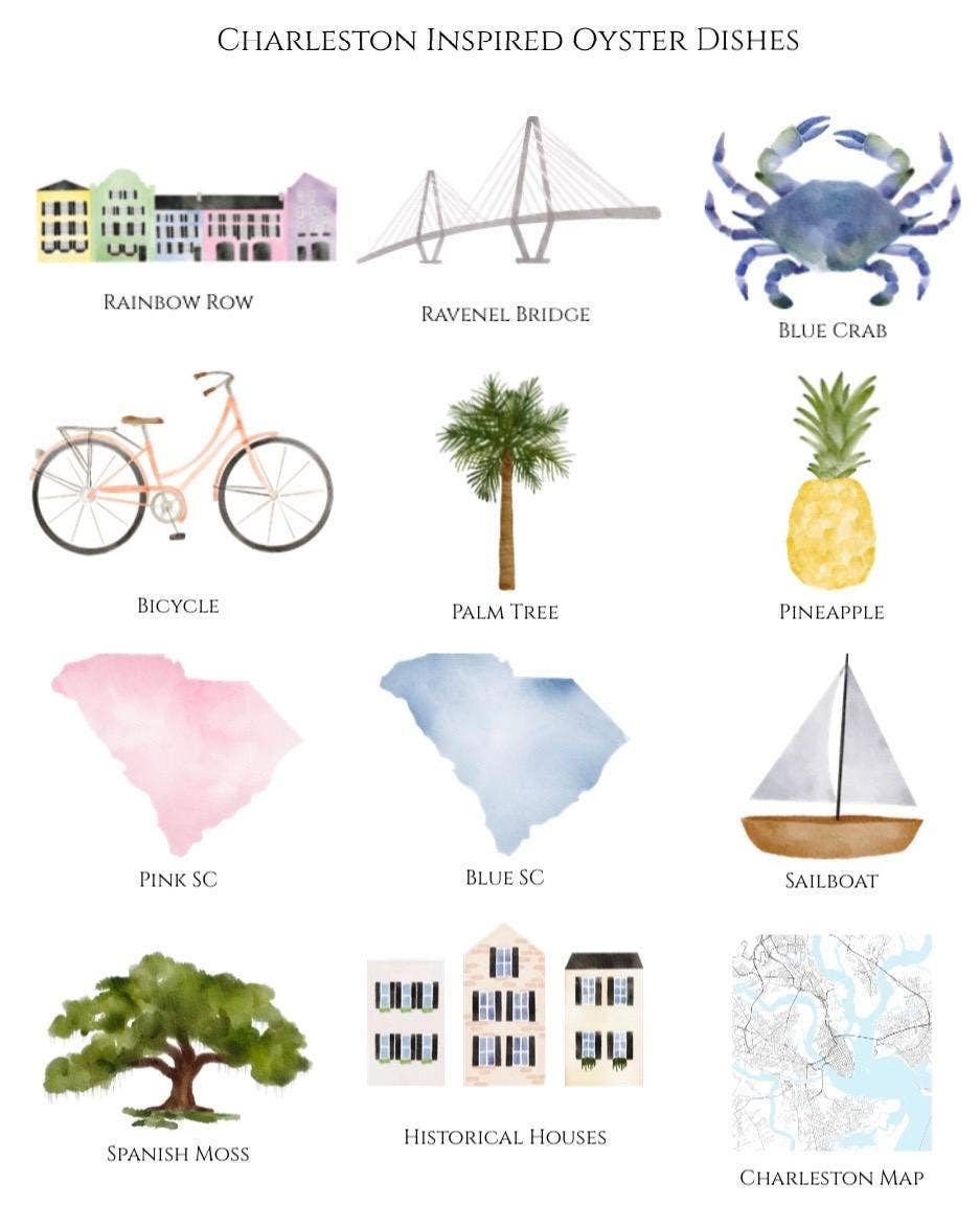 Charleston SC Inspired Oyster Ring Dish/Wine Topper/Magnet