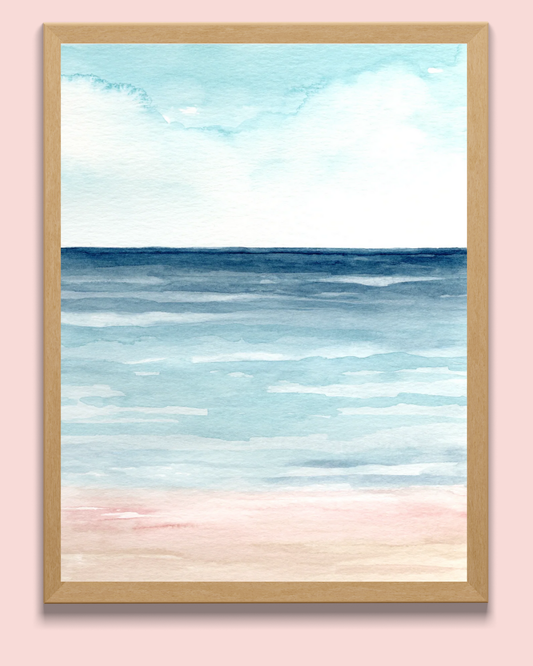 Calm Before the Storm Watercolor Art Print