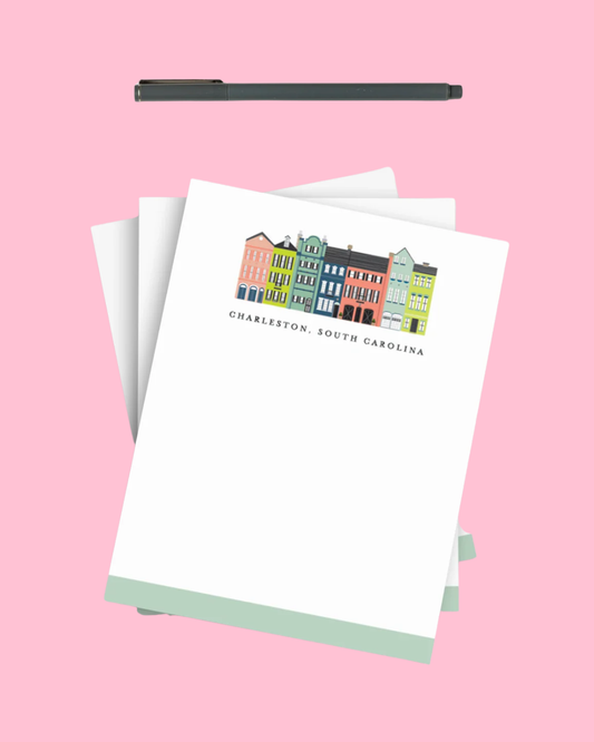 Charleston Rainbow Row Notepad