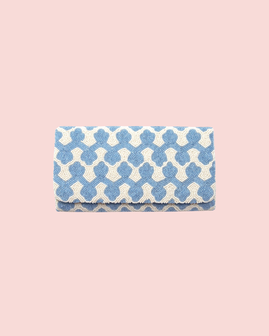 Handmade Medium Structured Hand-Beaded Clutch Bag