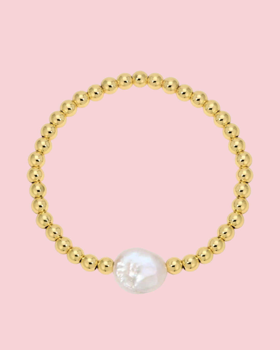 Beaded Bracelet With Baroque Pearl