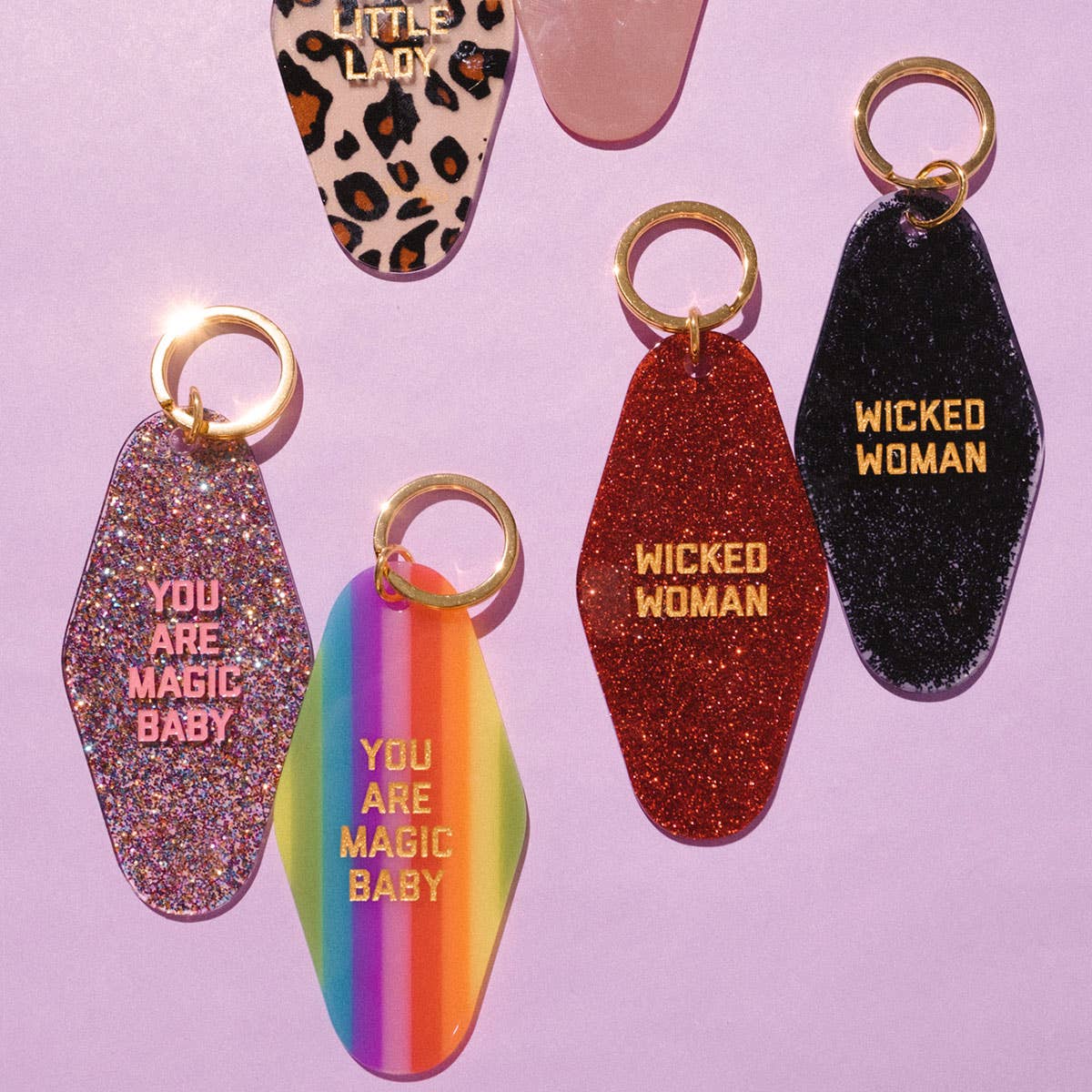 You Are Magic Baby Glitter Motel Keychain