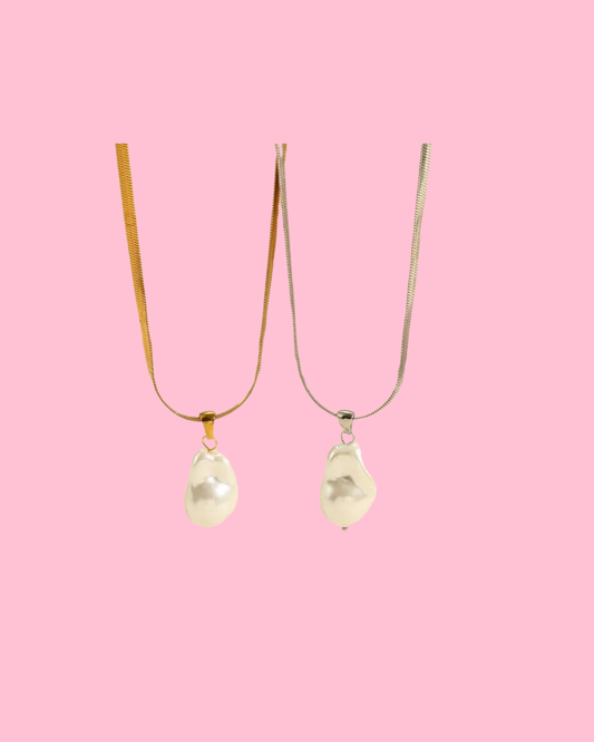 Stainless Steel Free Pearl Necklace