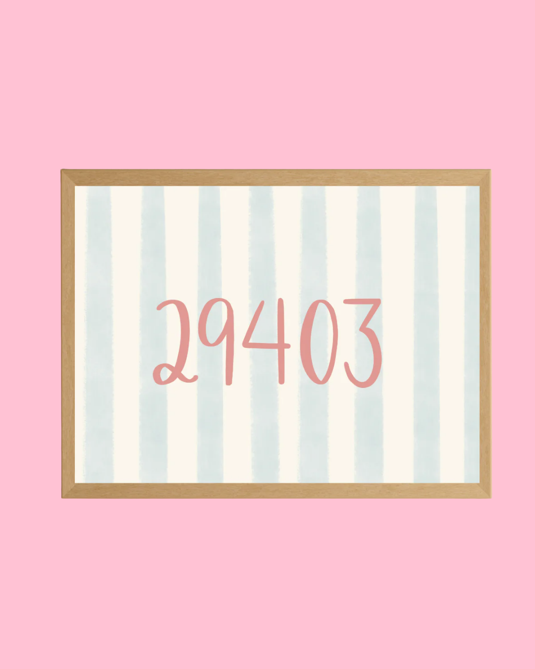 29403 Boardwalk Stripe Zip Code Print