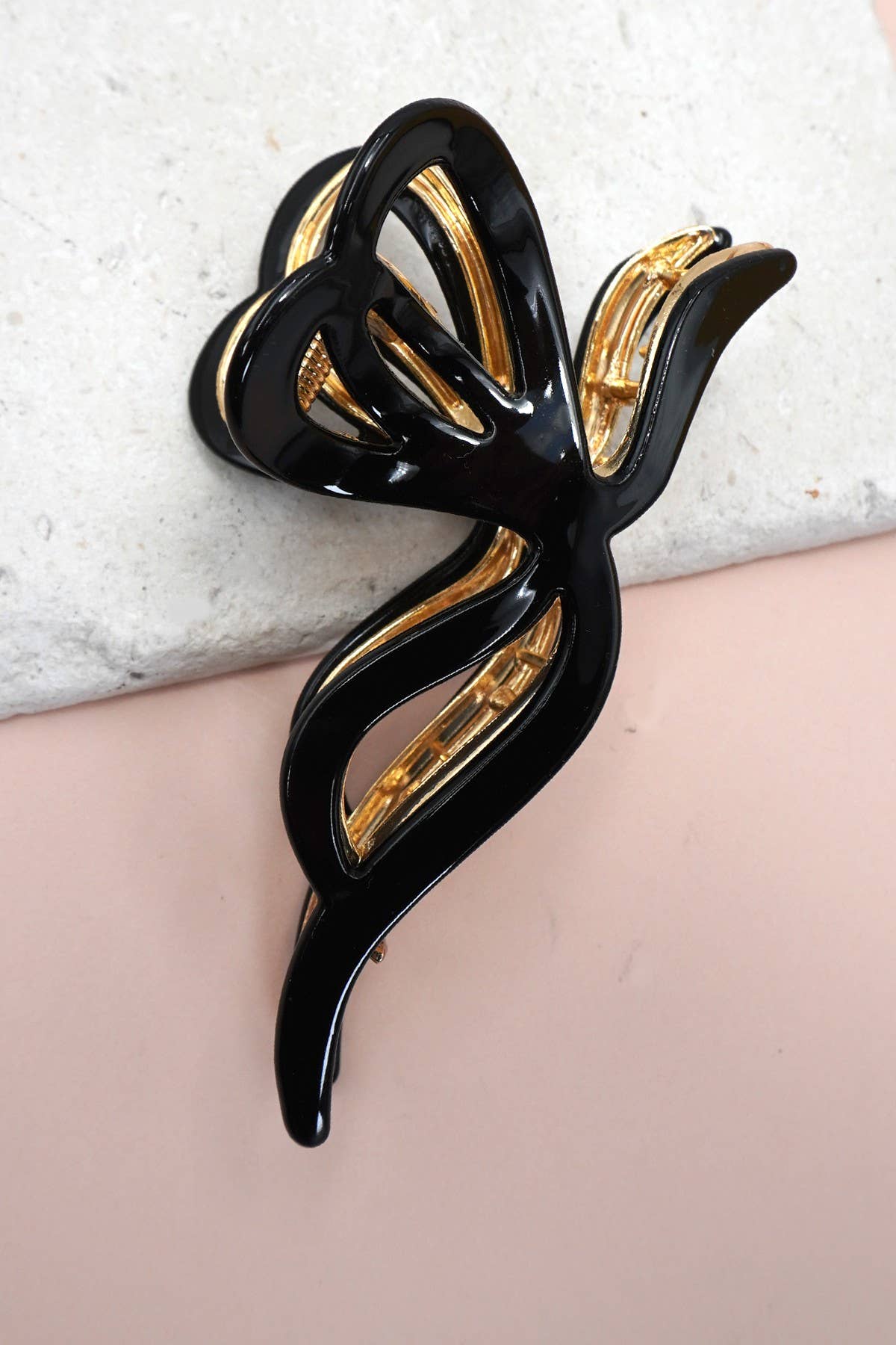 Tolie Pattern Bow Claw Clip