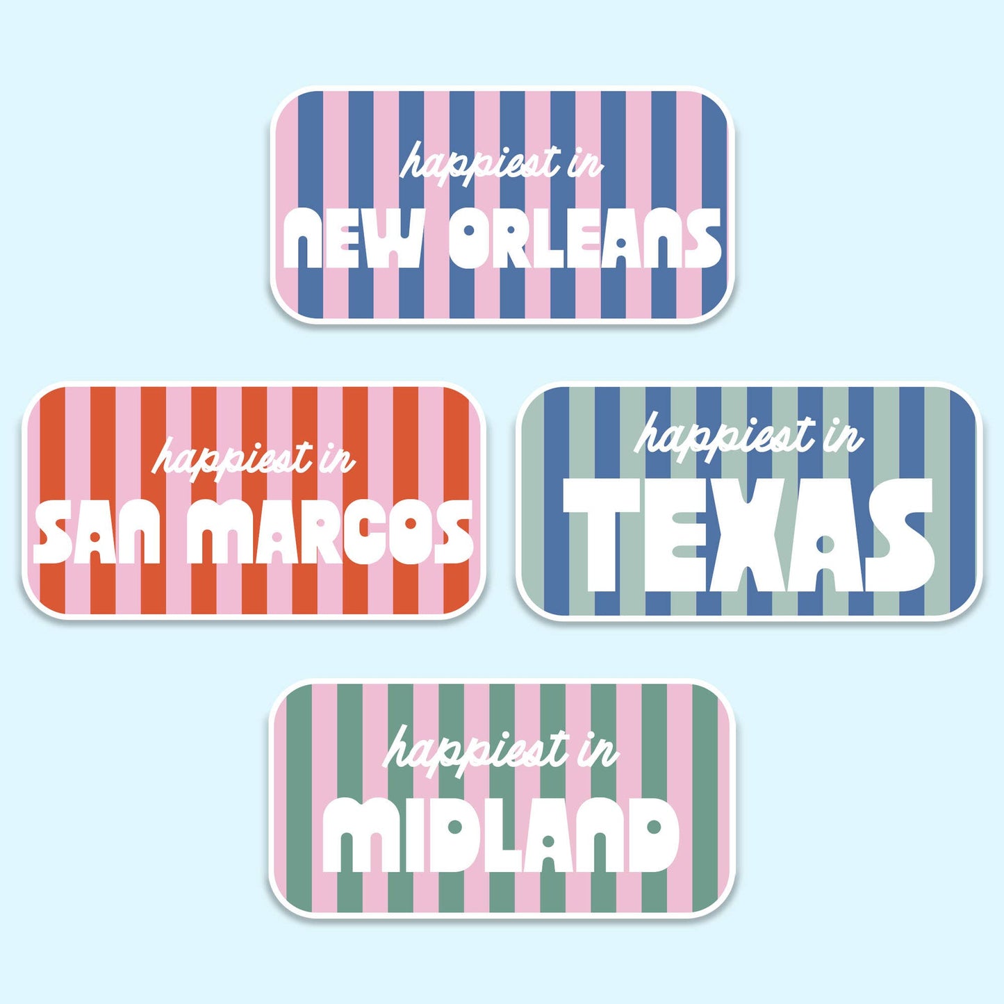 Striped Charleston City Sticker