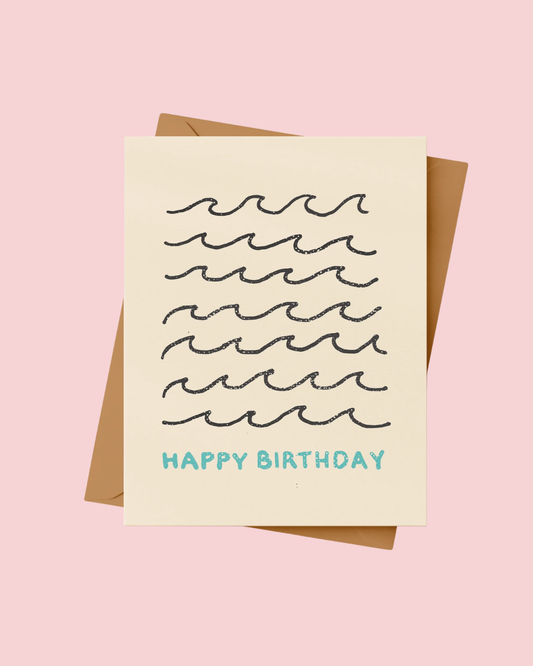 Happy Birthday Wave Card