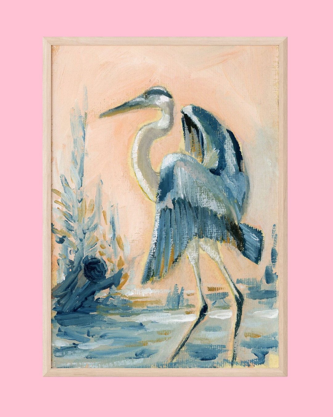 Clark A Blue Heron Art Print