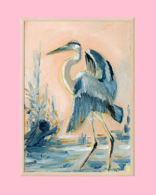 Clark A Blue Heron Art Print