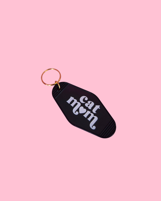 Cat Mom Keychain
