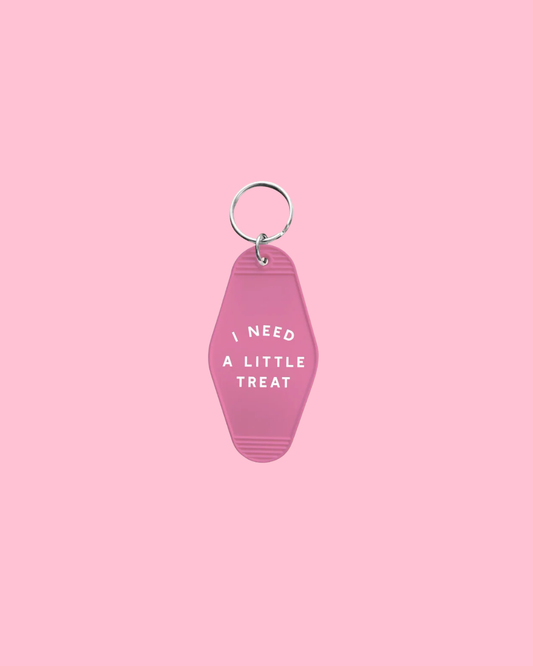 I Need a Little Treat - Retro Hotel Keychain