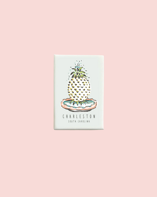 Charleston Pineapple Fountain Magnet