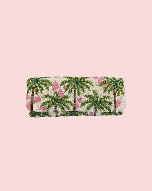 Palm Beaded Bag
