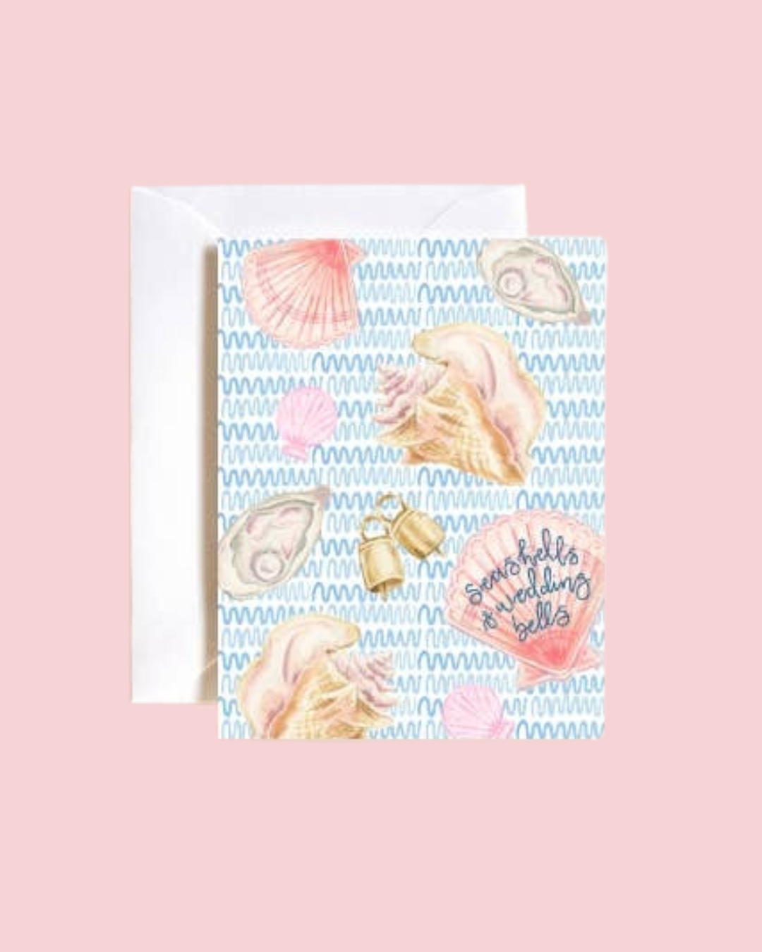 Seashells and wedding bells card 