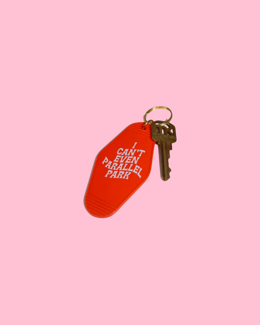 I Can't Even Parallel Park Motel Keychain