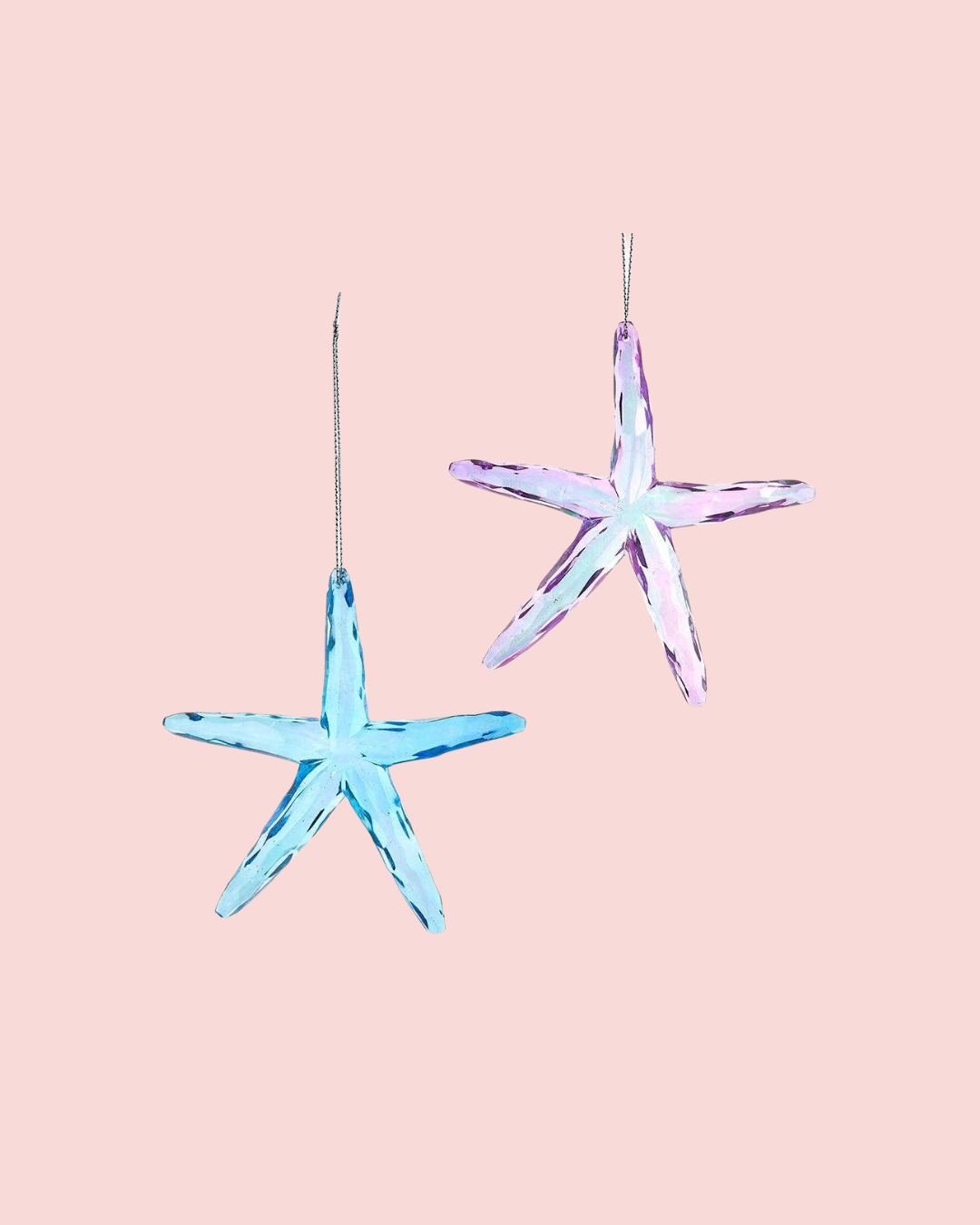 5" Acrylic Iridescent Starfish Ornament