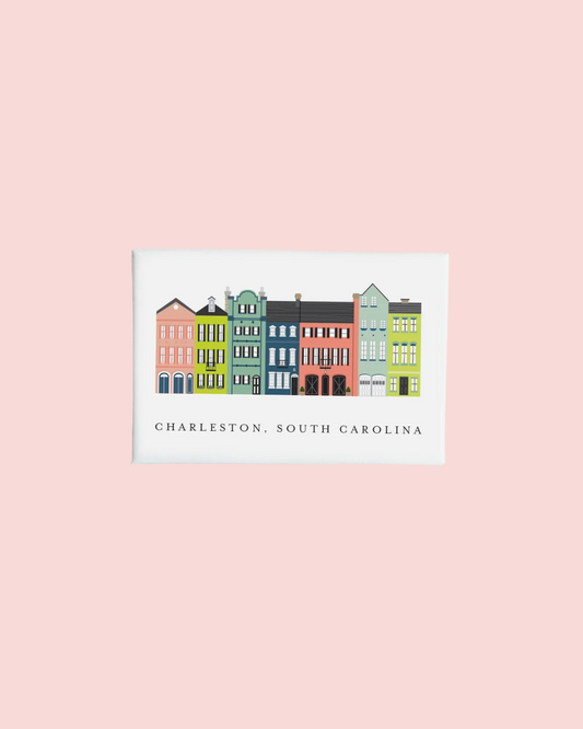 Charleston Rainbow Row Magnet