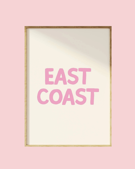 Pink East Coast Print