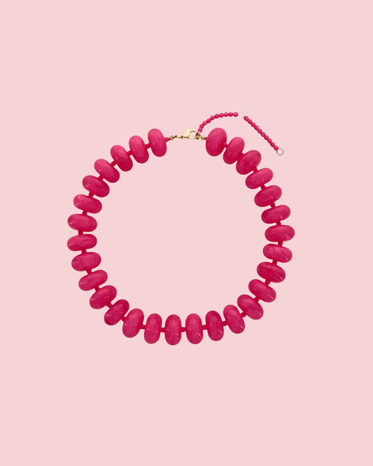 20mm Resin Rondelle Beaded Necklace