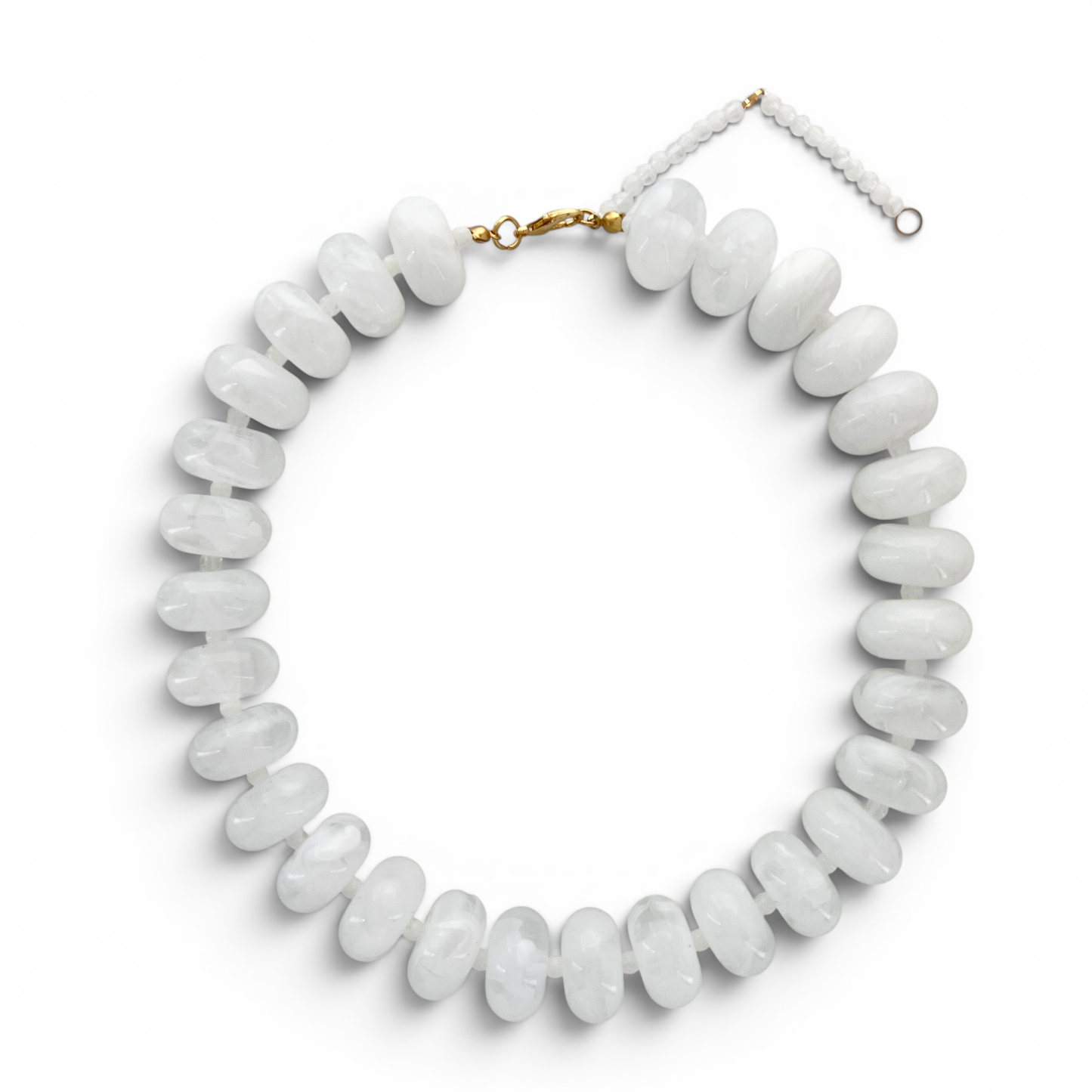 20mm Resin Rondelle Beaded Necklace