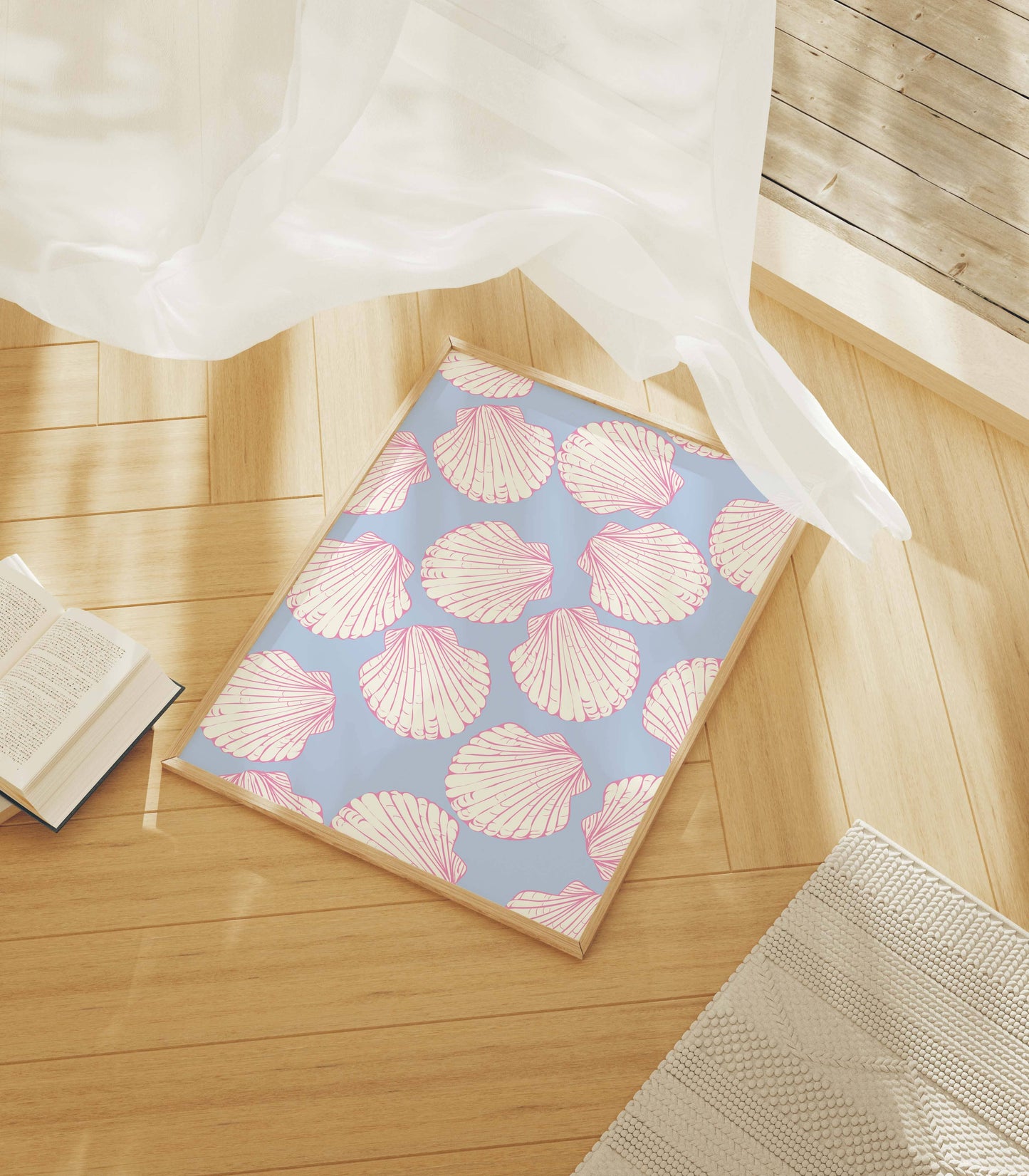 Seashells Pattern Print